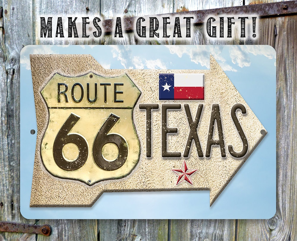 Route 66 Texas - Metal Sign