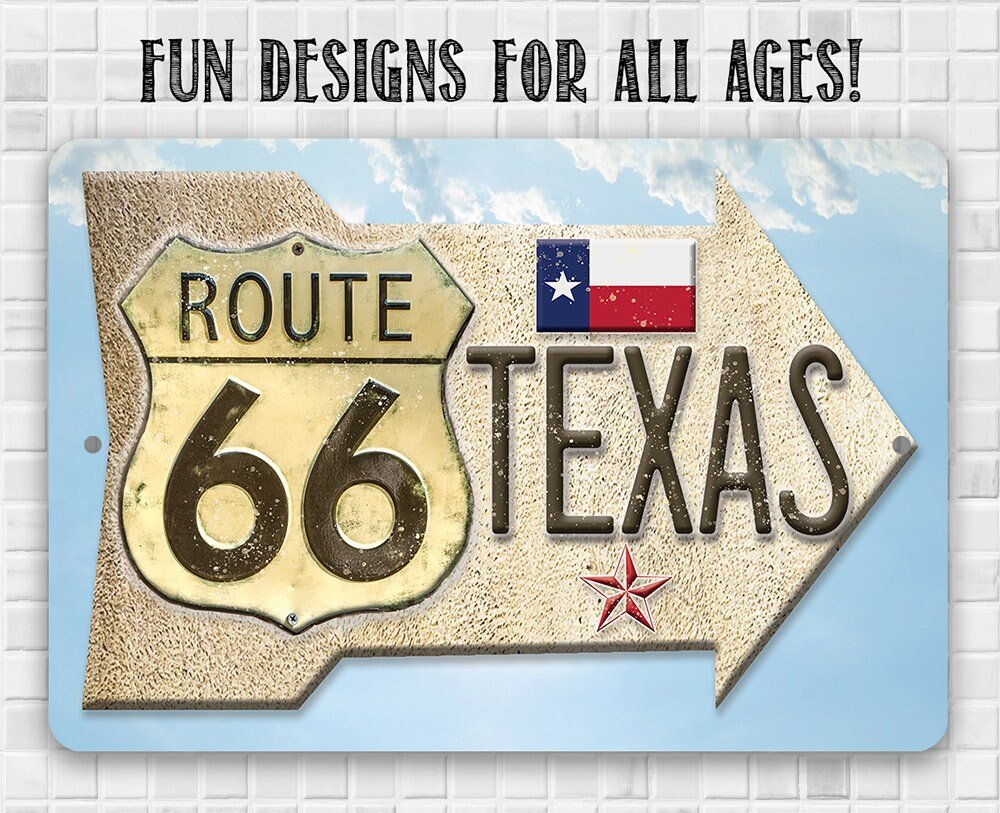 Route 66 Texas - Metal Sign
