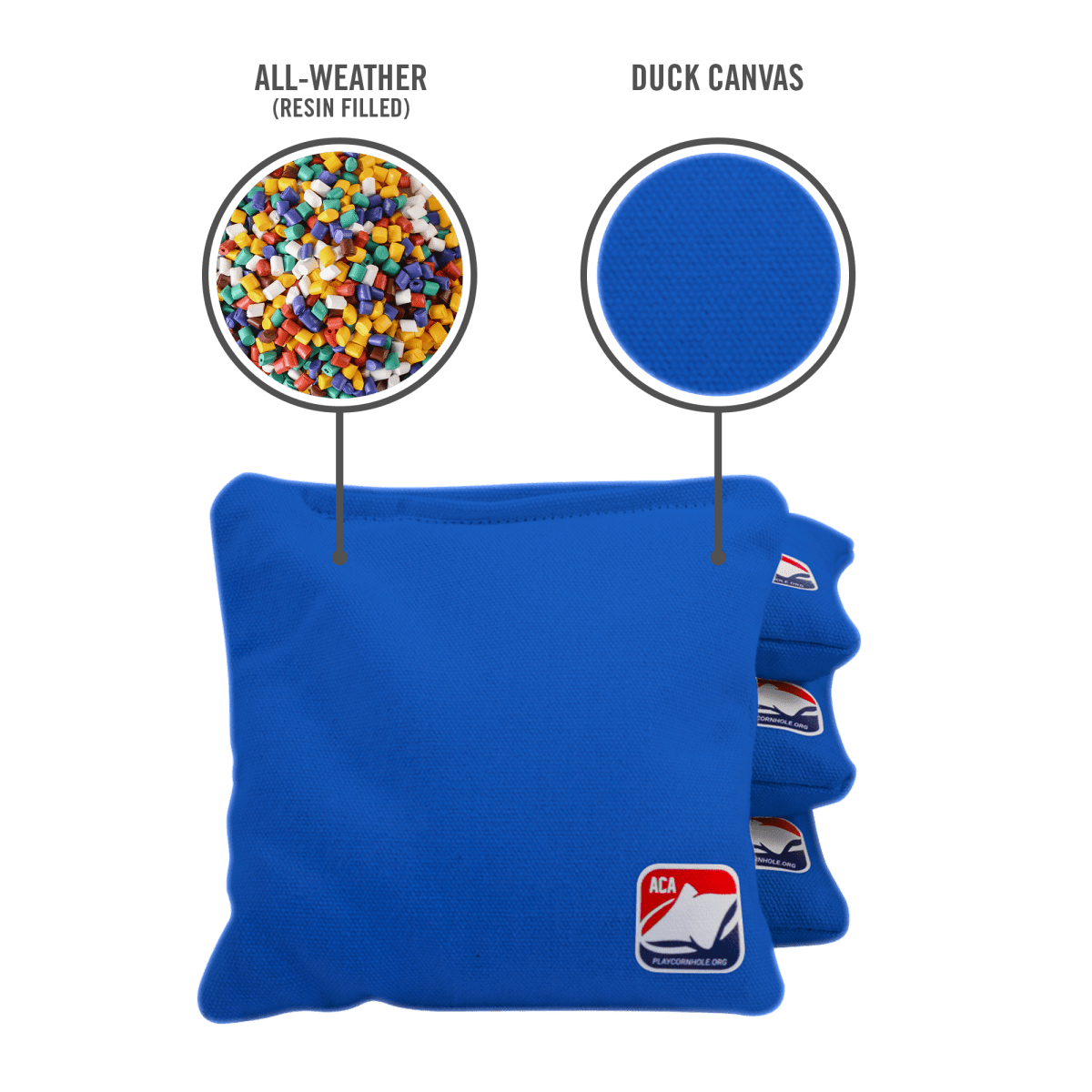 Royal Blue Daily 66x Cornhole Bags