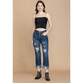 Amora Cuffed Hem Distressed Boyfriend Jeans