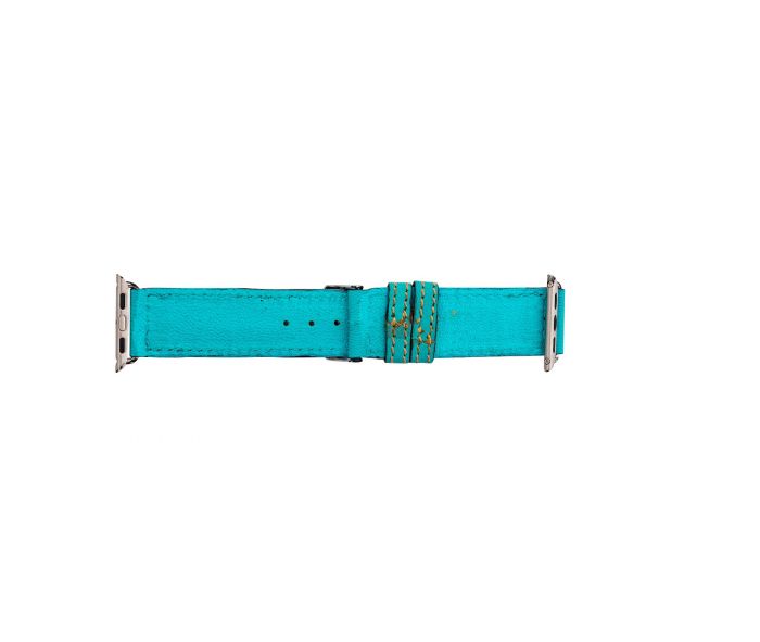 Open Sky Hand-Tooled Leather Watchband