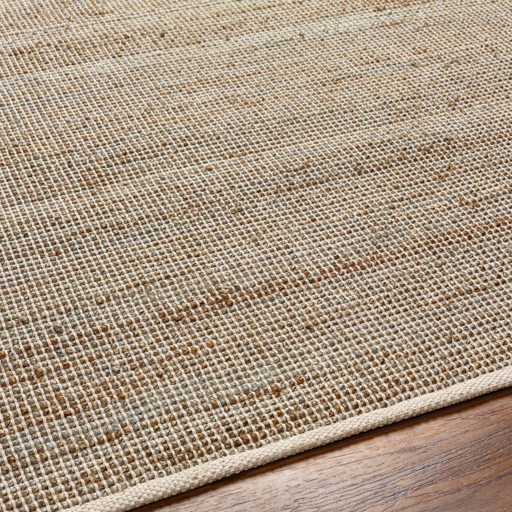 Byrne Beige & Green Jute Rug - Clearance