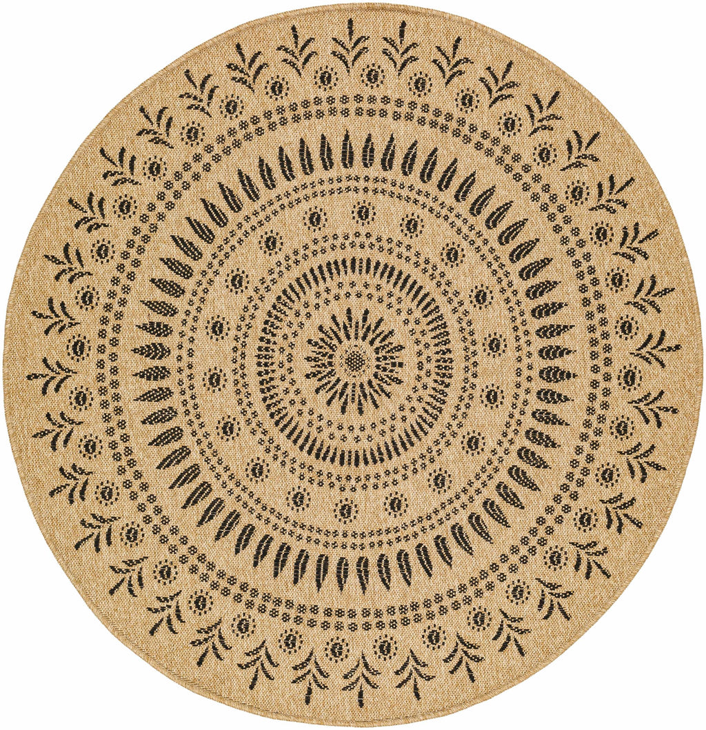 Beata Round Faux Jute Outdoor Rug - Clearance