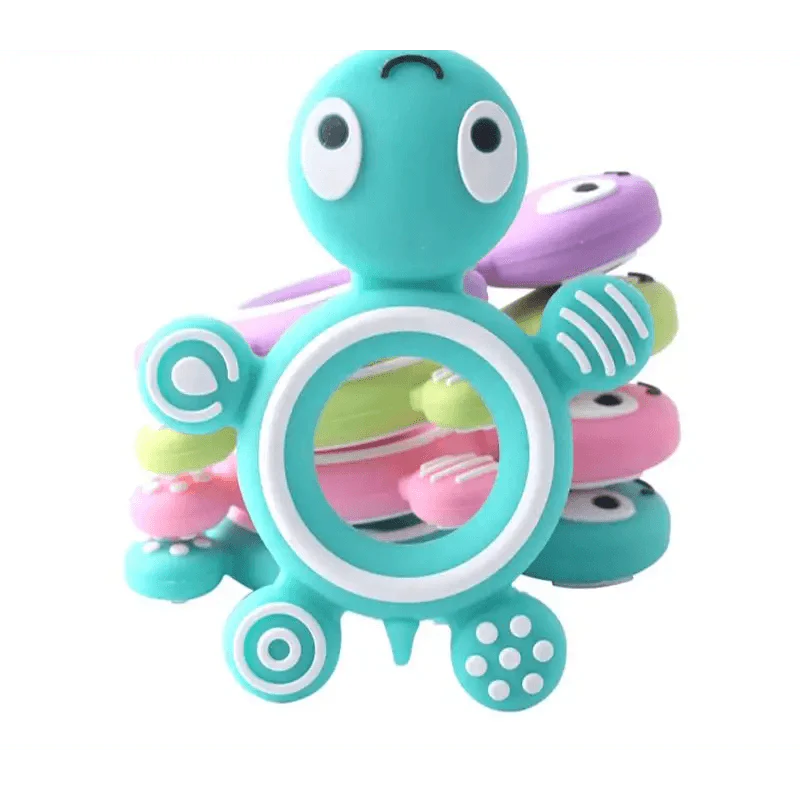 Silicone Baby Teethers Turtle 1PC Food Grade Animal Silicone Tiny Rod Children's Goods Nurse Gift Baby Teether Toys Bite Bites