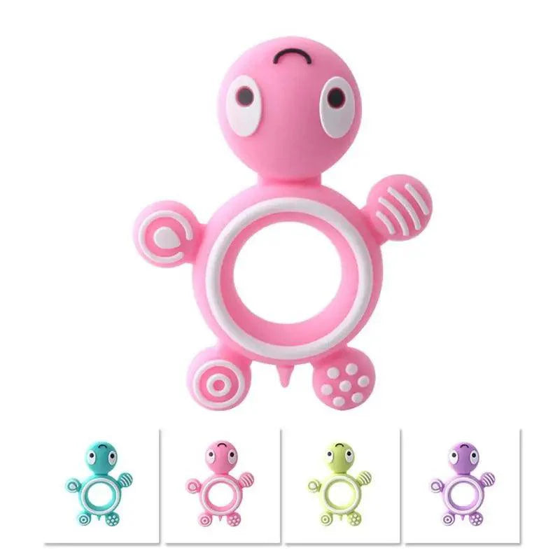 Silicone Baby Teethers Turtle 1PC Food Grade Animal Silicone Tiny Rod Children's Goods Nurse Gift Baby Teether Toys Bite Bites