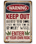 Smokin' Weed - Metal Sign