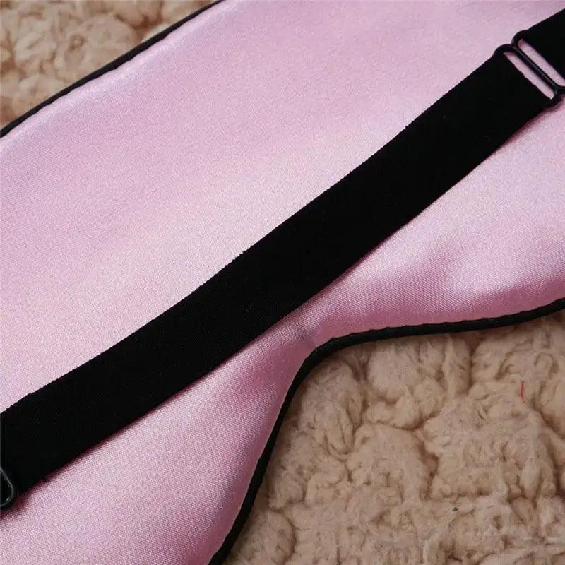 Smooth Pure Silk Sleep Rest Eye Mask Padded Shade Cover Travel Relax Eye Mask Sleeping Mask Comfortable Sleep Eye Cover With Adjustable Strap
