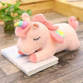 Soft And Cute 30CM Unicorn Action Figure Plush Toy Huggable Bear Doll Girl Sleeping Long Pillow Cute For Girl's Bed