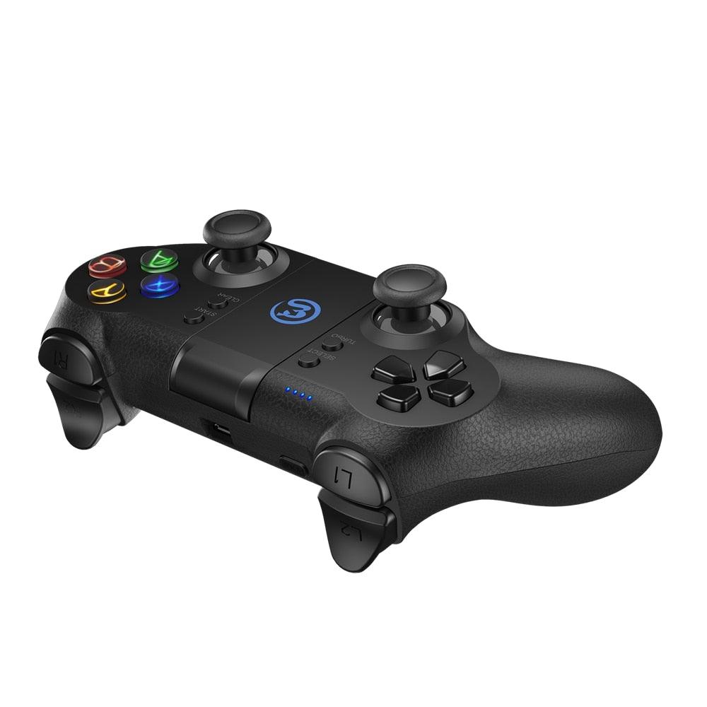 Solid Sustainable Black Bluetooth 2.4GHz Wireless Gamepad Controller Compatible With PC Smartphones Laptop