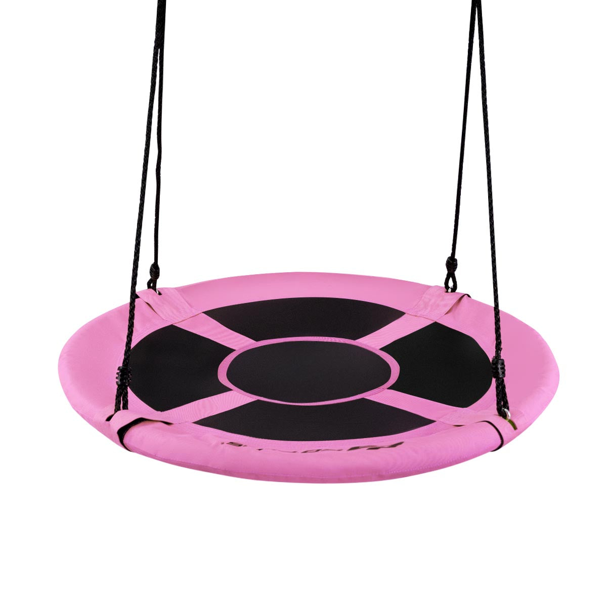 40 Inch Flying Saucer Tree Swing Indoor Outdoor Play Set-Pink