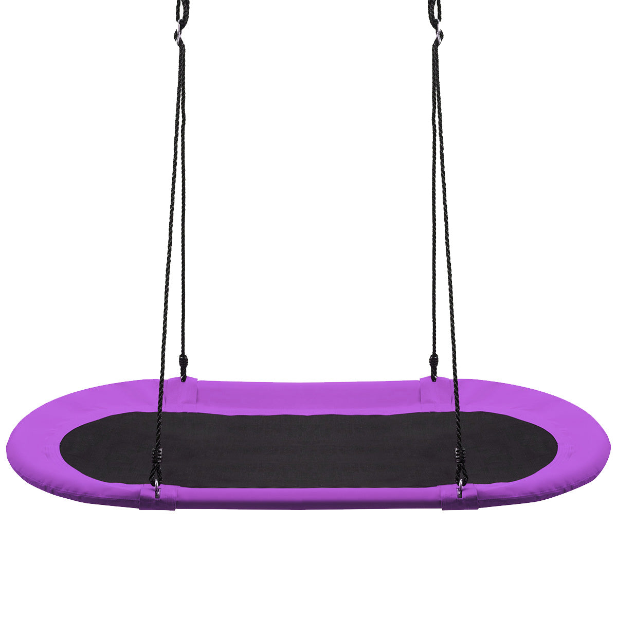60 Inch Saucer Surf Outdoor Adjustable Swing Set-Purple