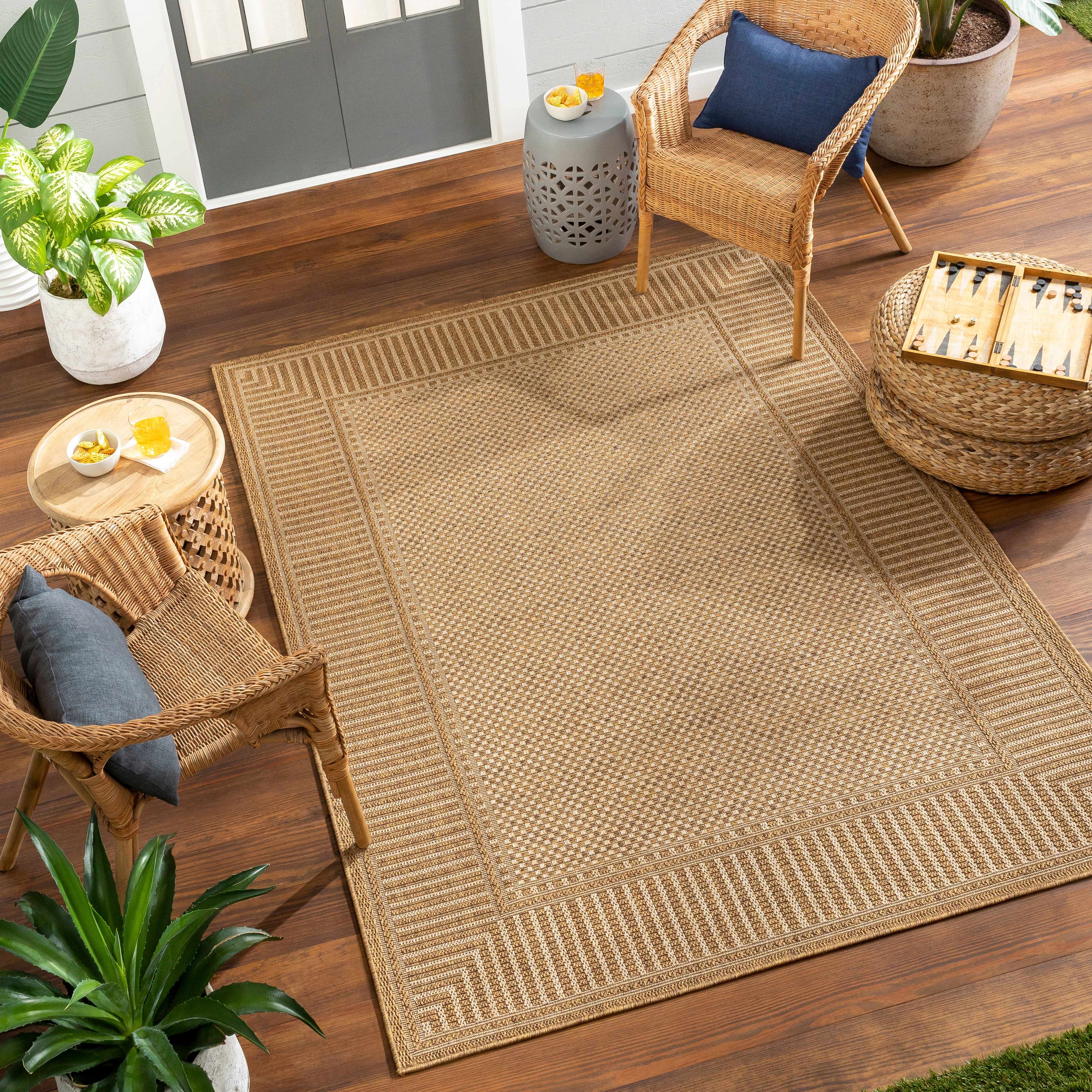 Amora Flatweave Faux Jute Outdoor Rug