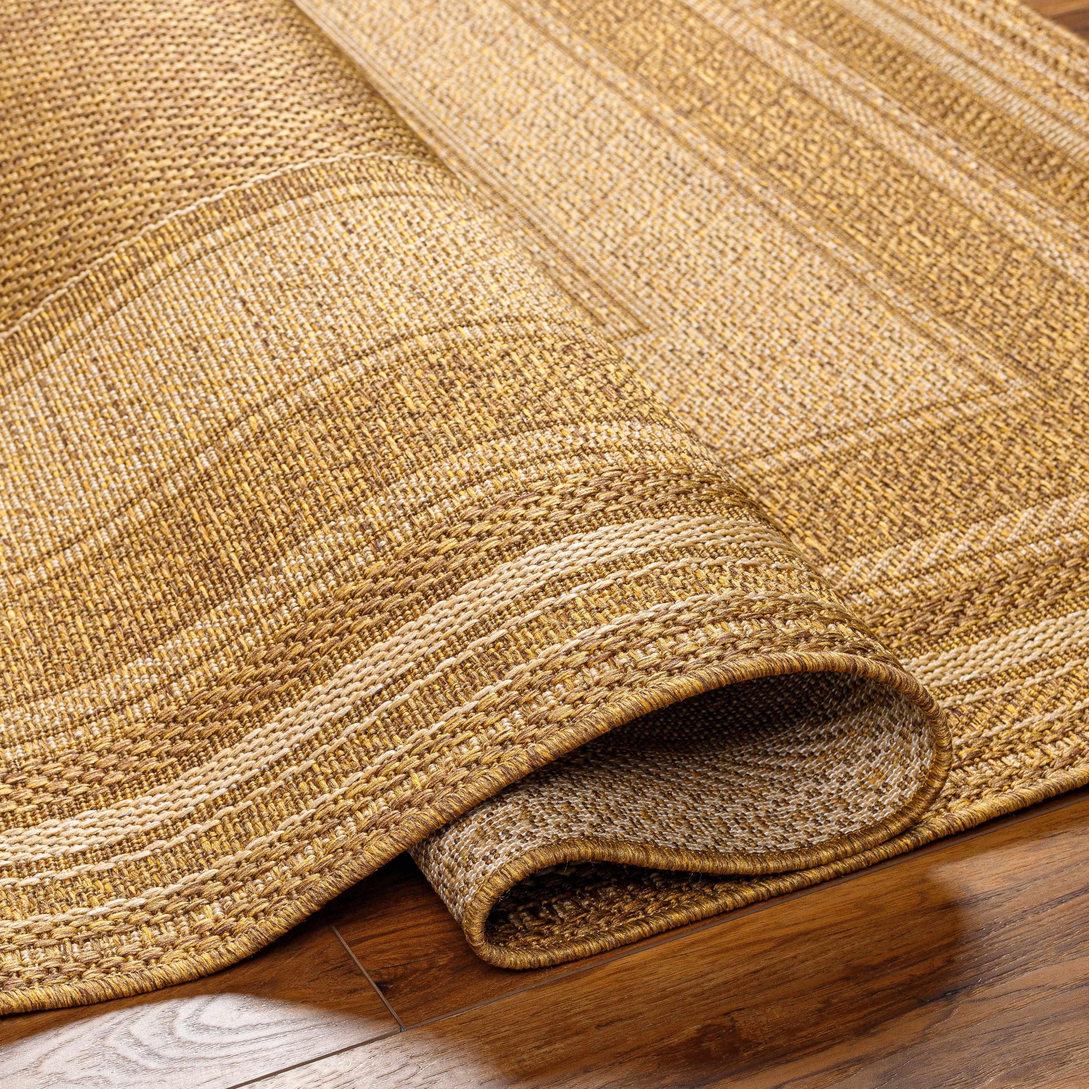 Chael Flatweave Faux Jute Outdoor Rug