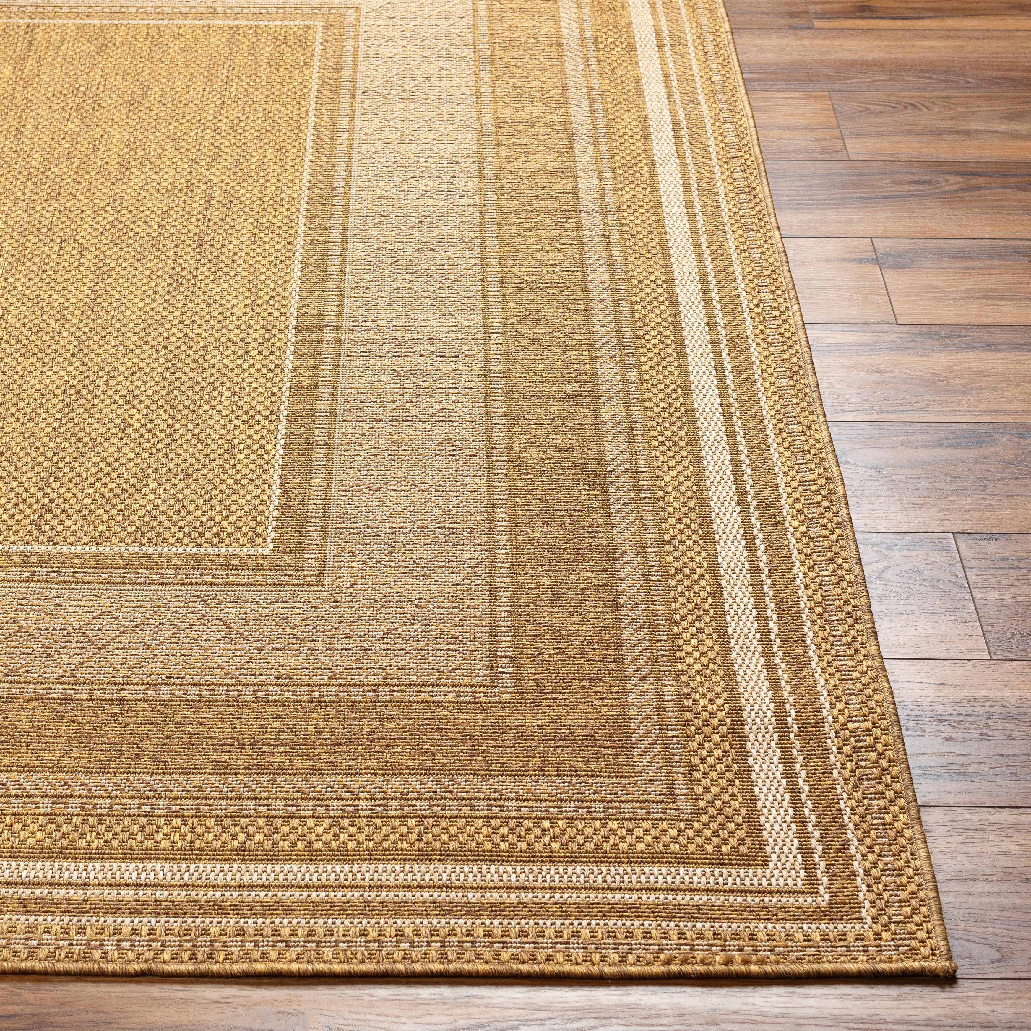 Chael Flatweave Faux Jute Outdoor Rug