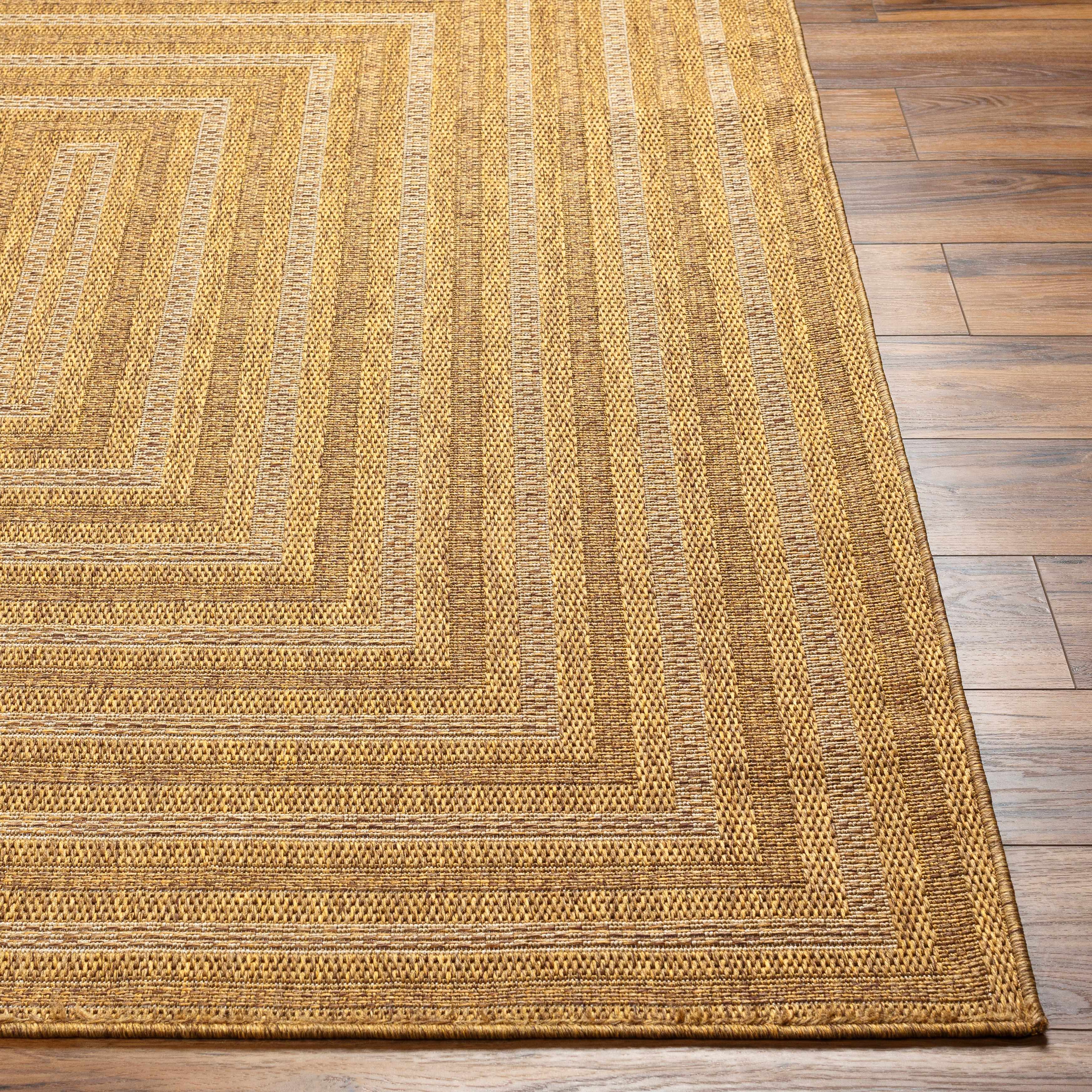 Dyami Flatweave Faux Jute Outdoor Rug