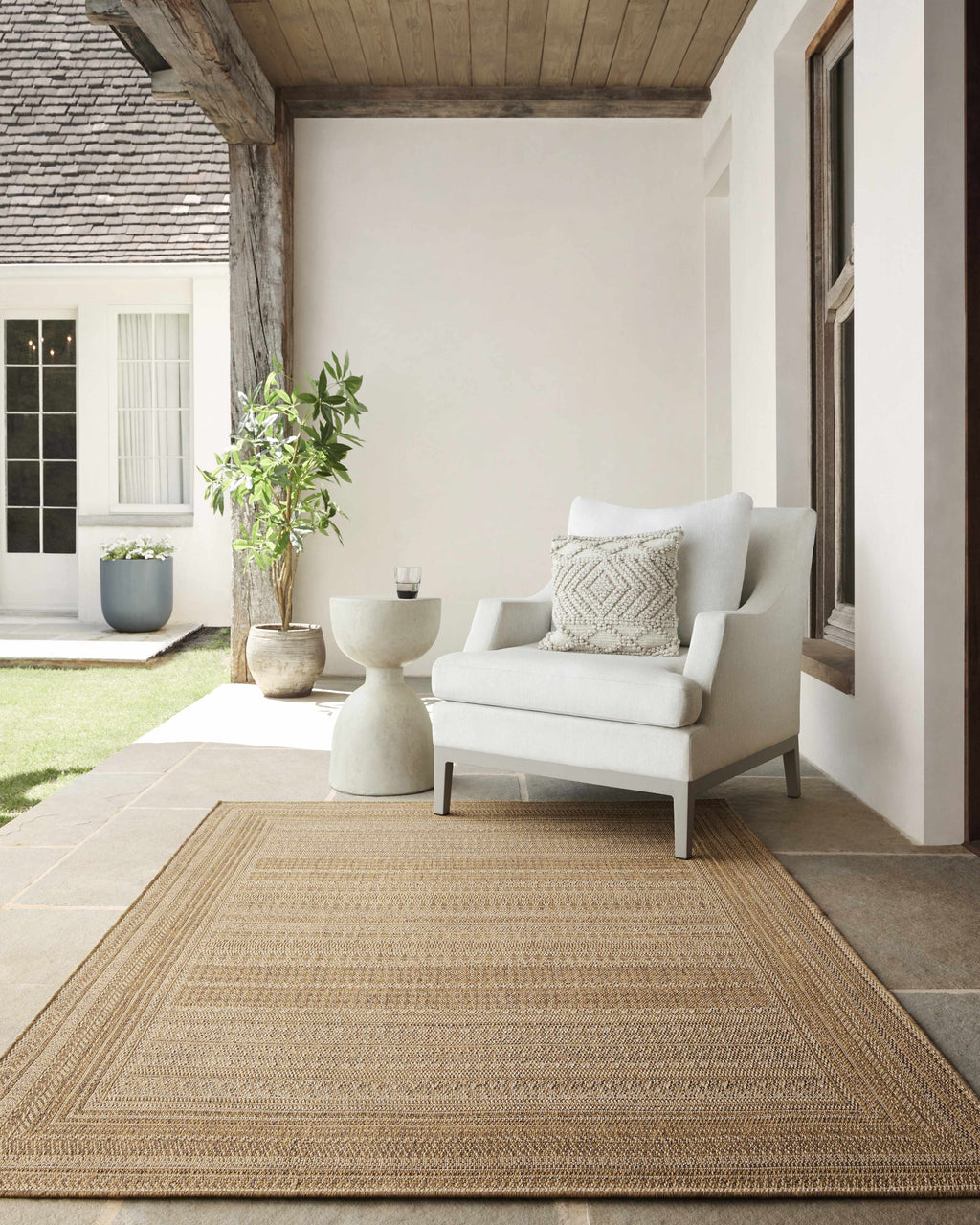 Freja Flatweave Faux Jute Outdoor Rug