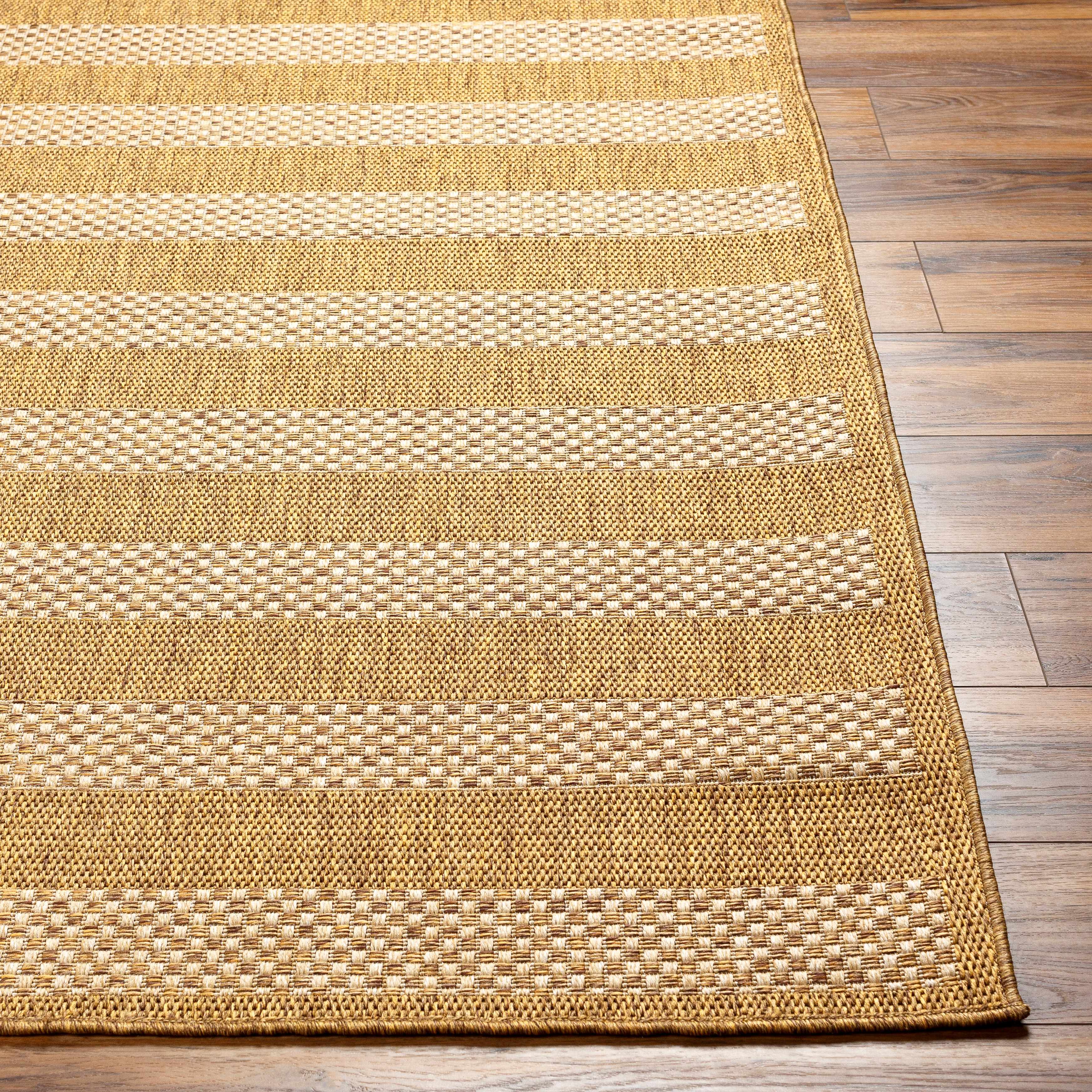 Hiero Flatweave Faux Jute Outdoor Rug