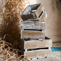 Square Cube Solid Wood Crates
