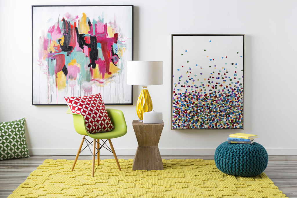 Nelse Multicolor Polka Dot Pattern Wall Art - Clearance