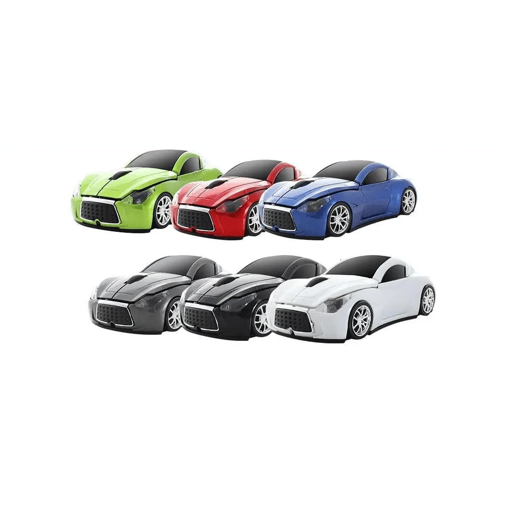 Stylish Wireless Computer Car Shape Mouse Mini 3D Ergonomic PC Gamer Mouse Retro Optical Mice 1600 DPI USB Receiver Suitable for PC/Computer/Laptop