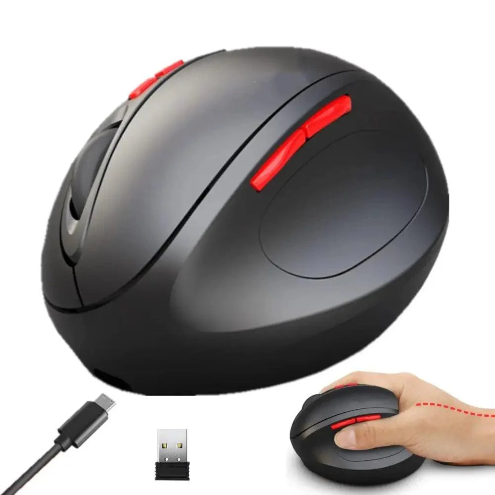 Stylish Wireless Gaming Mouse Vertical Ergonomic Rechargeable Gamer Mouse  Classic USB 7 Key Magic Mouse For PC Laptop Notebook Computer Desktop