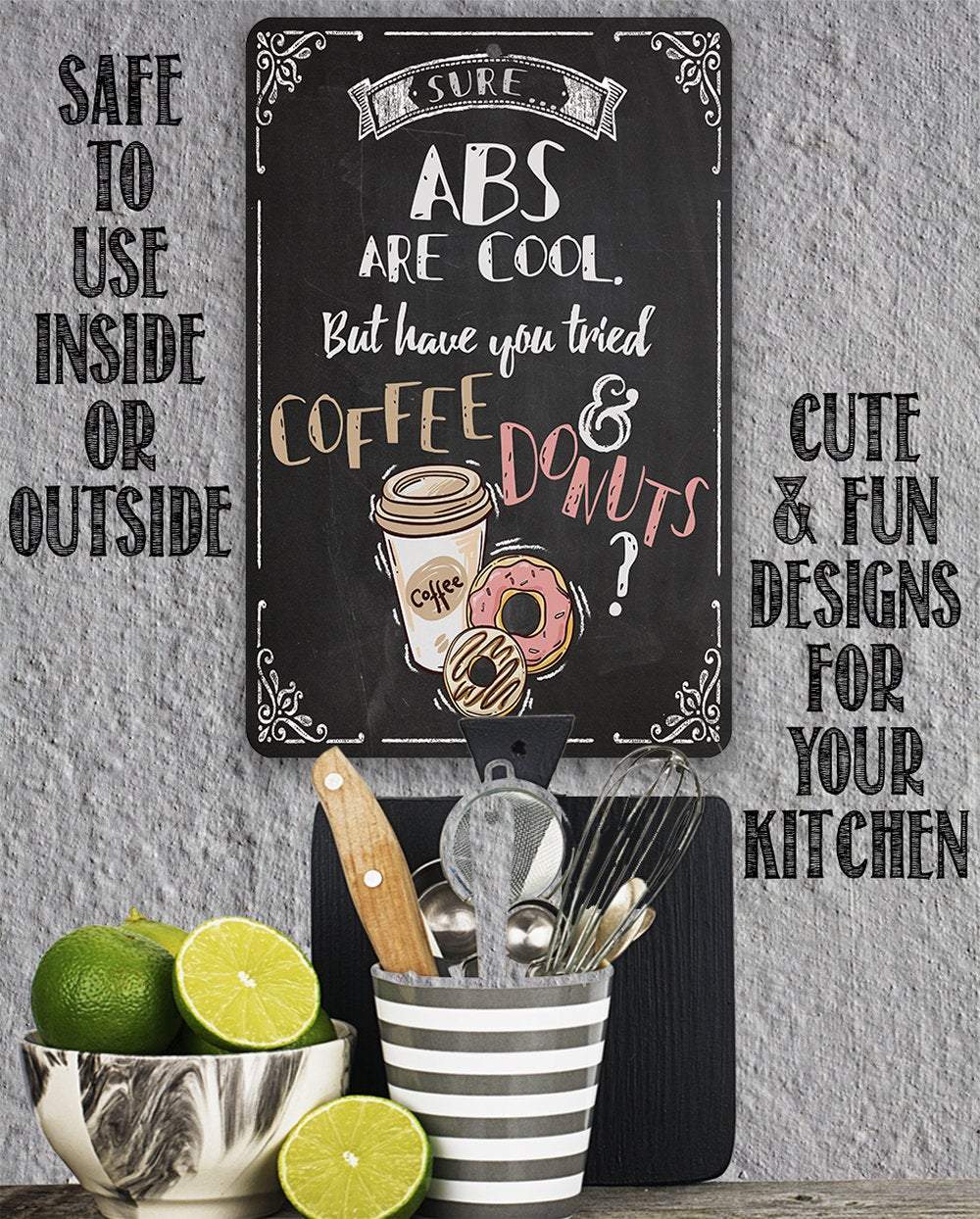 Sure Abs Are Cool - Metal Sign