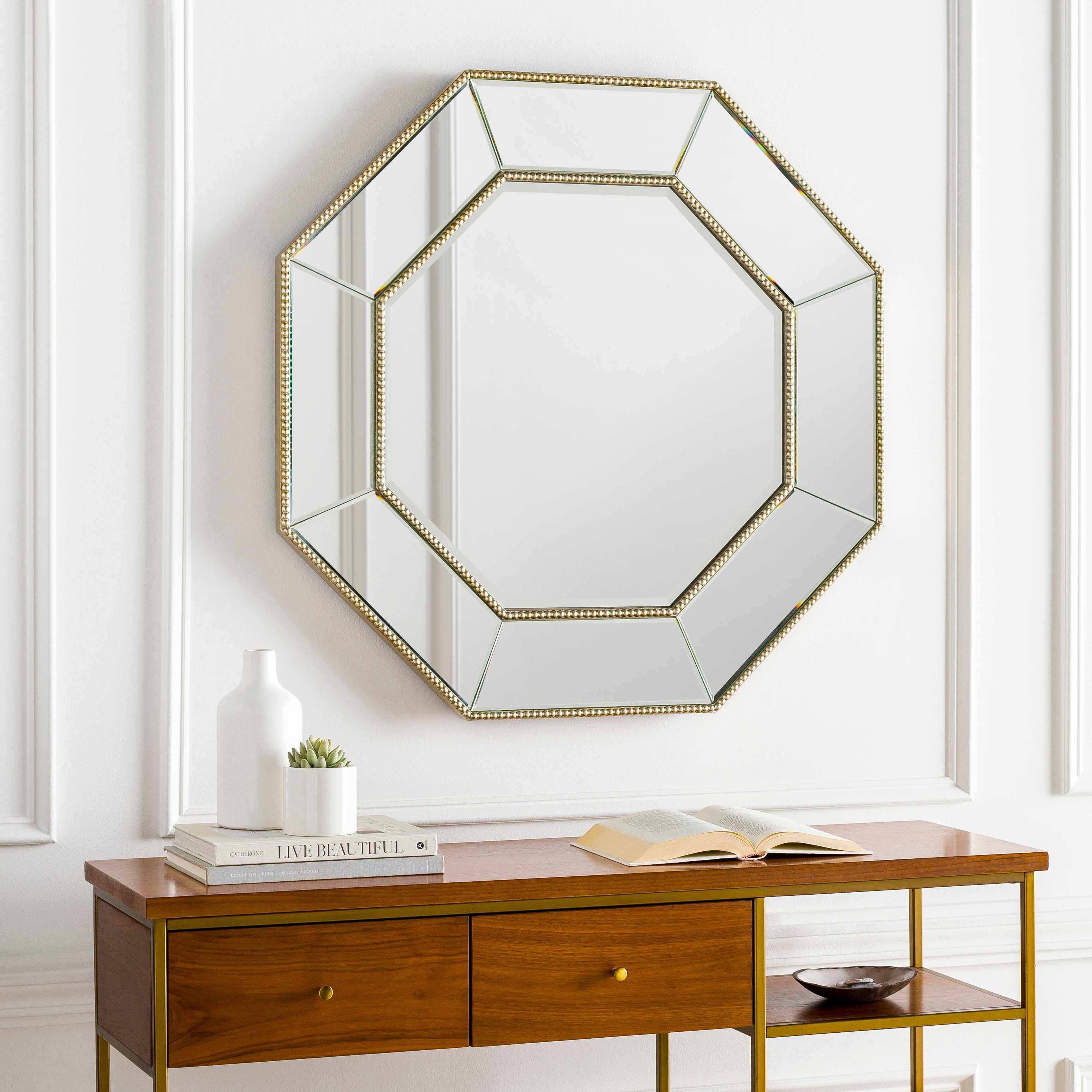 Swellendam Gold Octagonal Mirror - Clearance