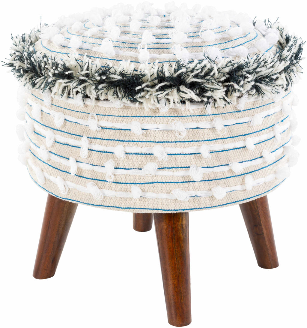 Matagami Beige Hand Woven Stool - Clearance