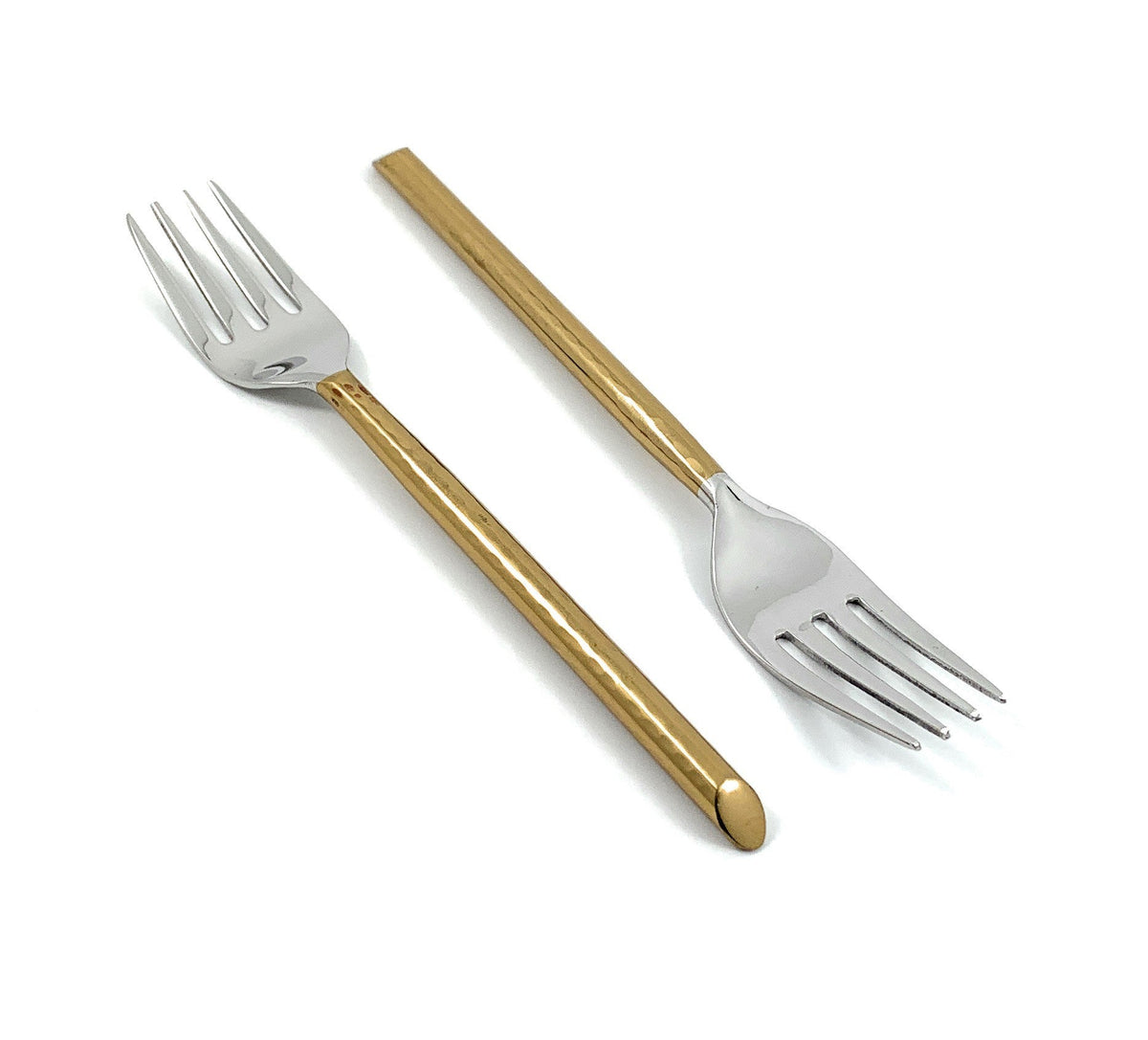 Dinner Forks Gold Stainless Steel Flatware Set of 6