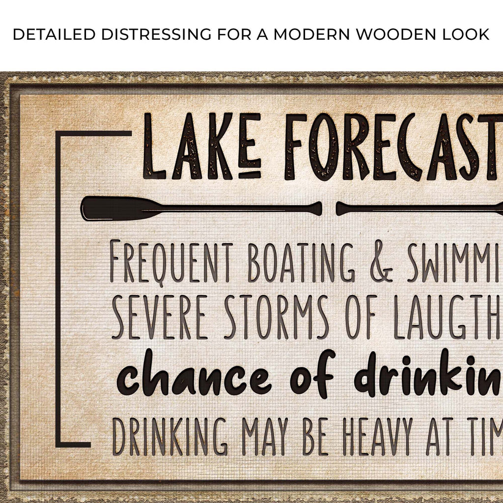 Lake Forecast Sign