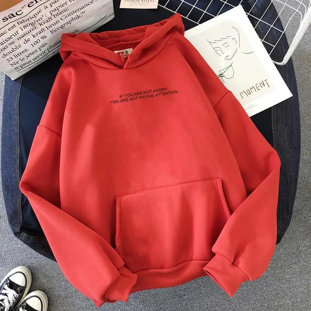 Teens Girls Funny Letter Oversized Hoodies Women Sweatshirts Hooded Sweats Long Sleeve Autumn Warm Women's Clothing Letter Slogan Printed Oversized Hoodies Autumn Black Tops Streetwear