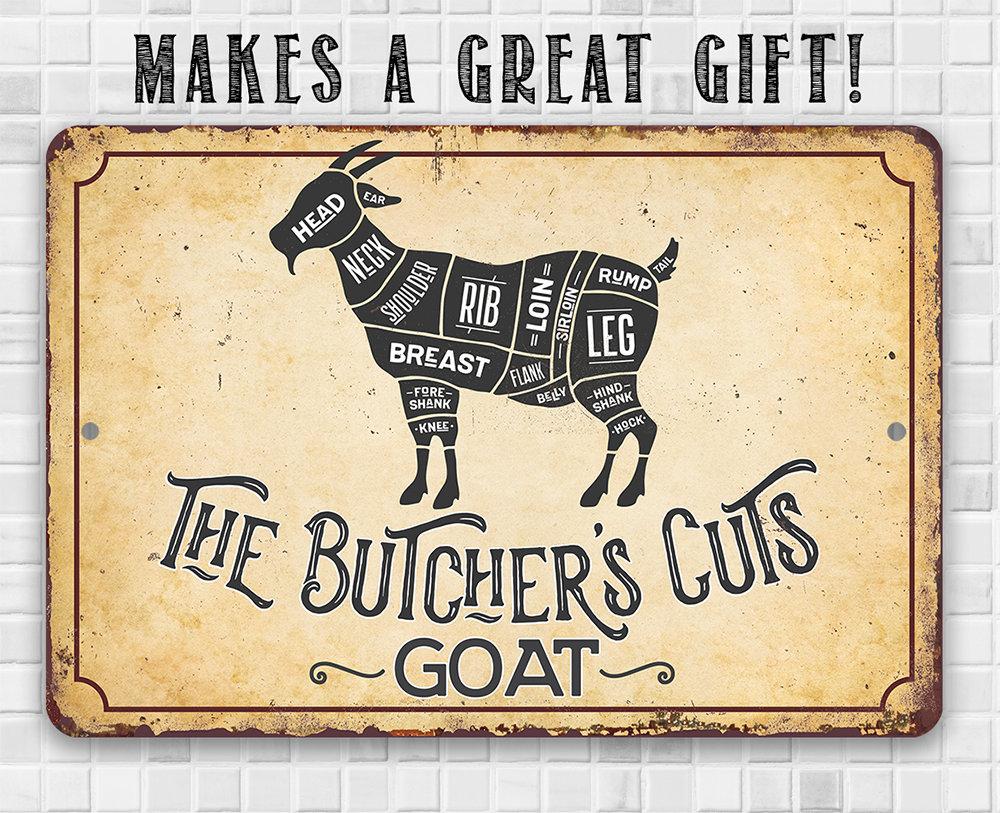 The Butcher's Cut GOAT - Metal Sign