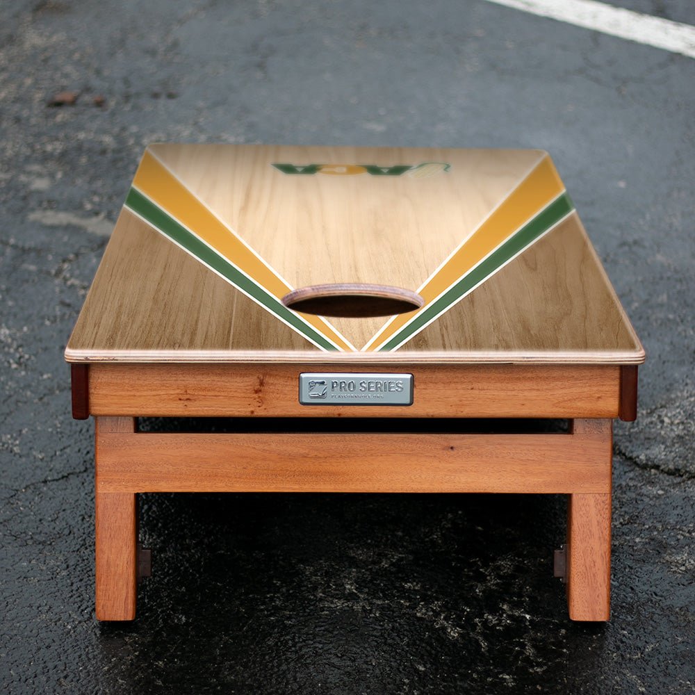 Throwback ACA Classic Wood Triangle Silver Series Cornhole Boards