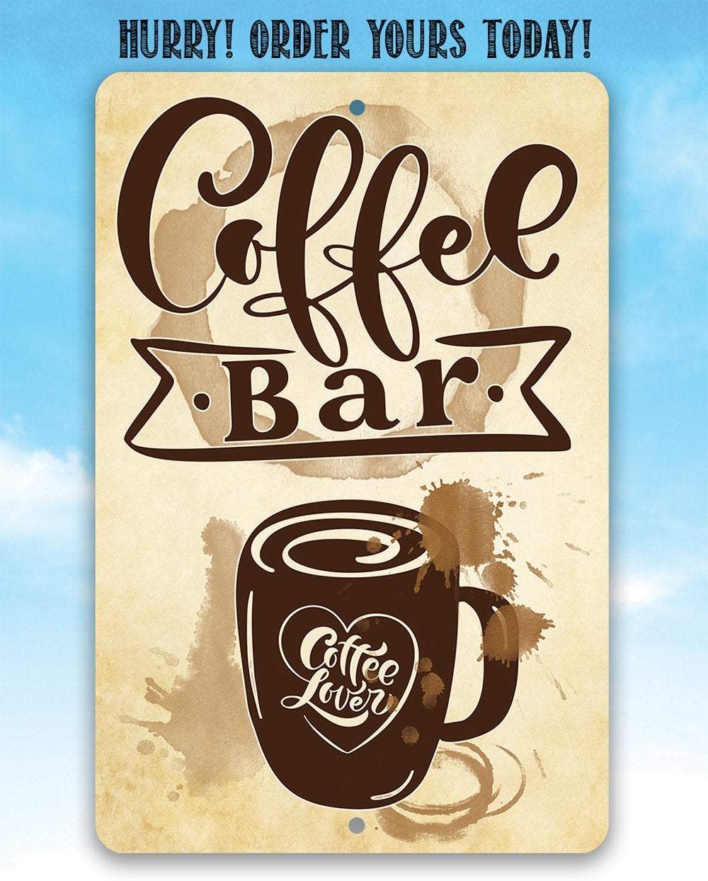 Coffee Bar Coffee Lover - Metal Sign