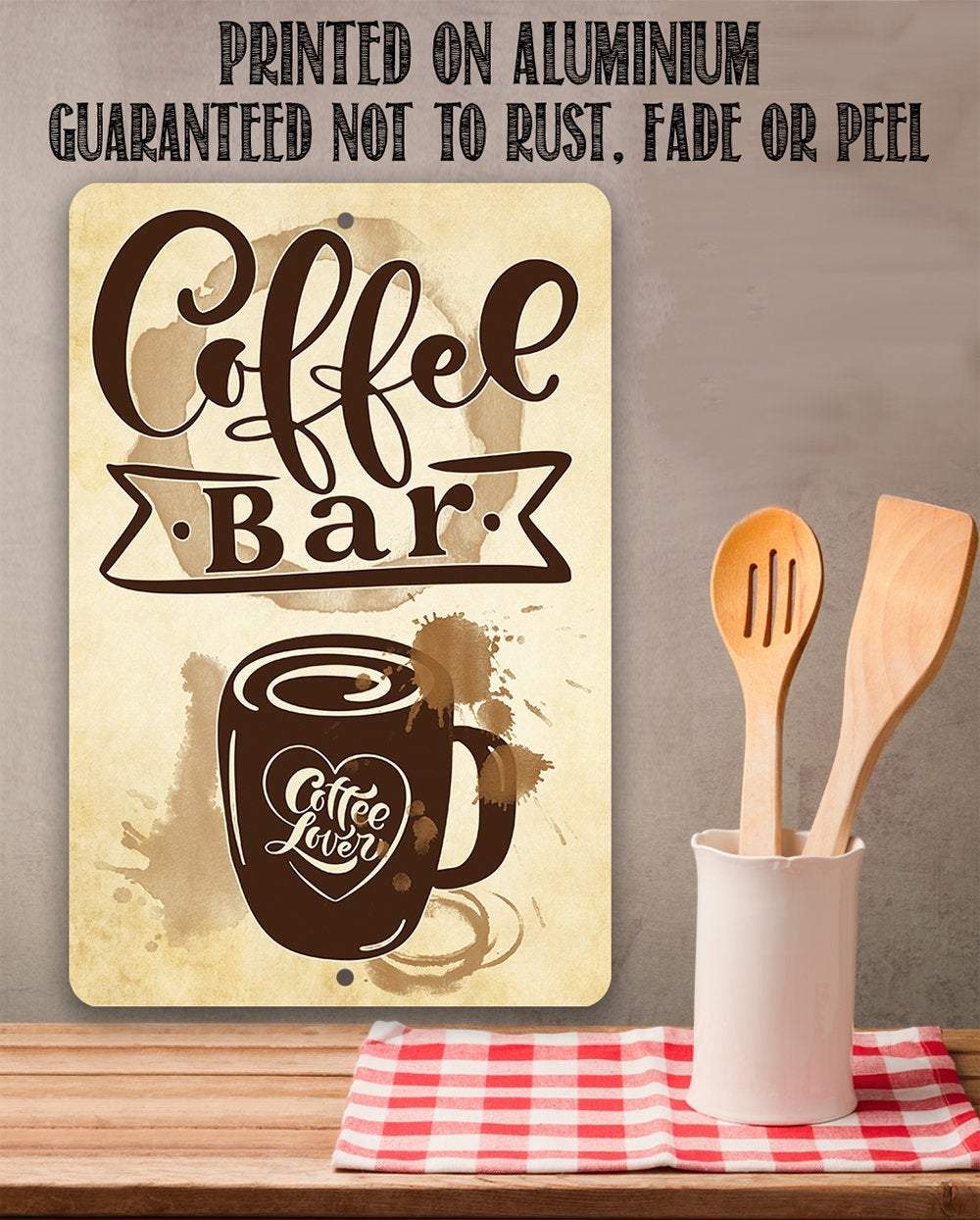 Coffee Bar Coffee Lover - Metal Sign
