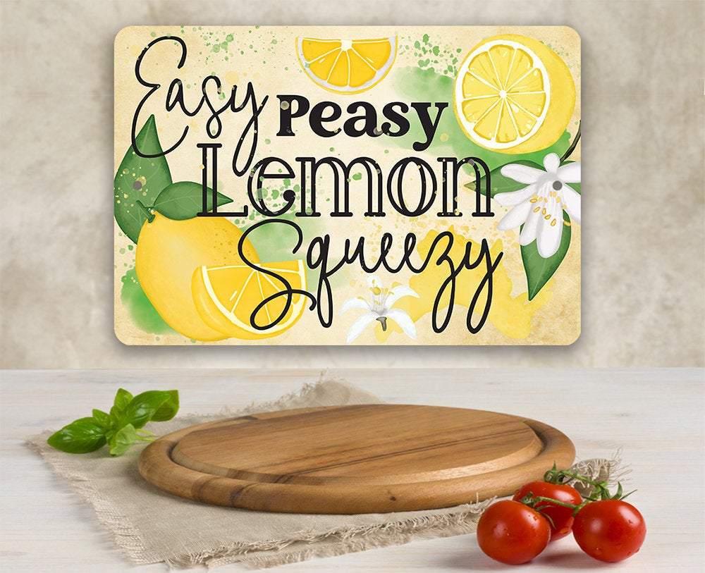 Easy Peasy Lemon - Metal Sign