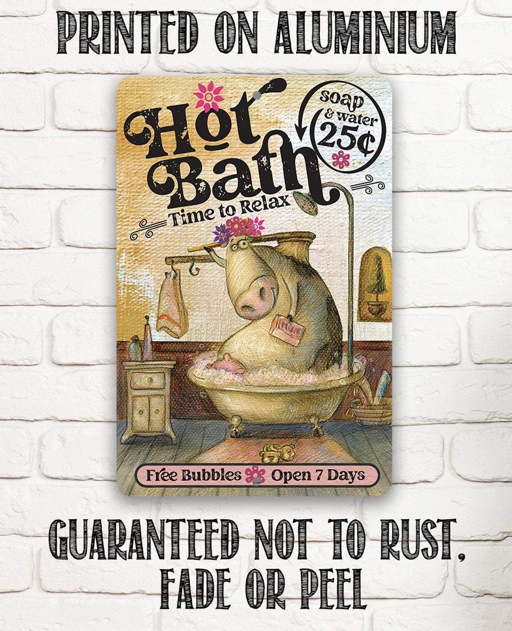 Hot Bath - Metal Sign