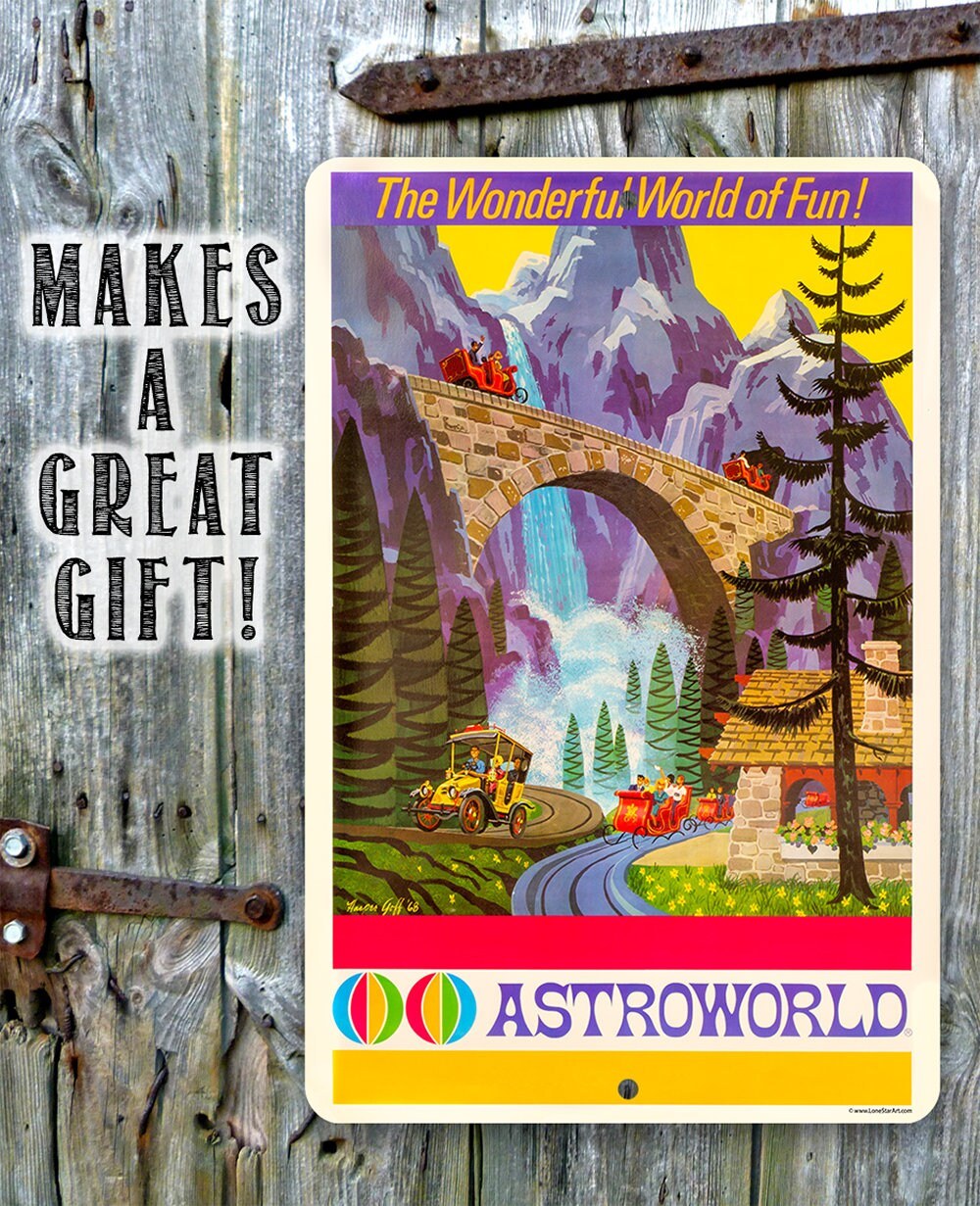 AstroWorld Alpine Sleigh Ride - Metal Sign