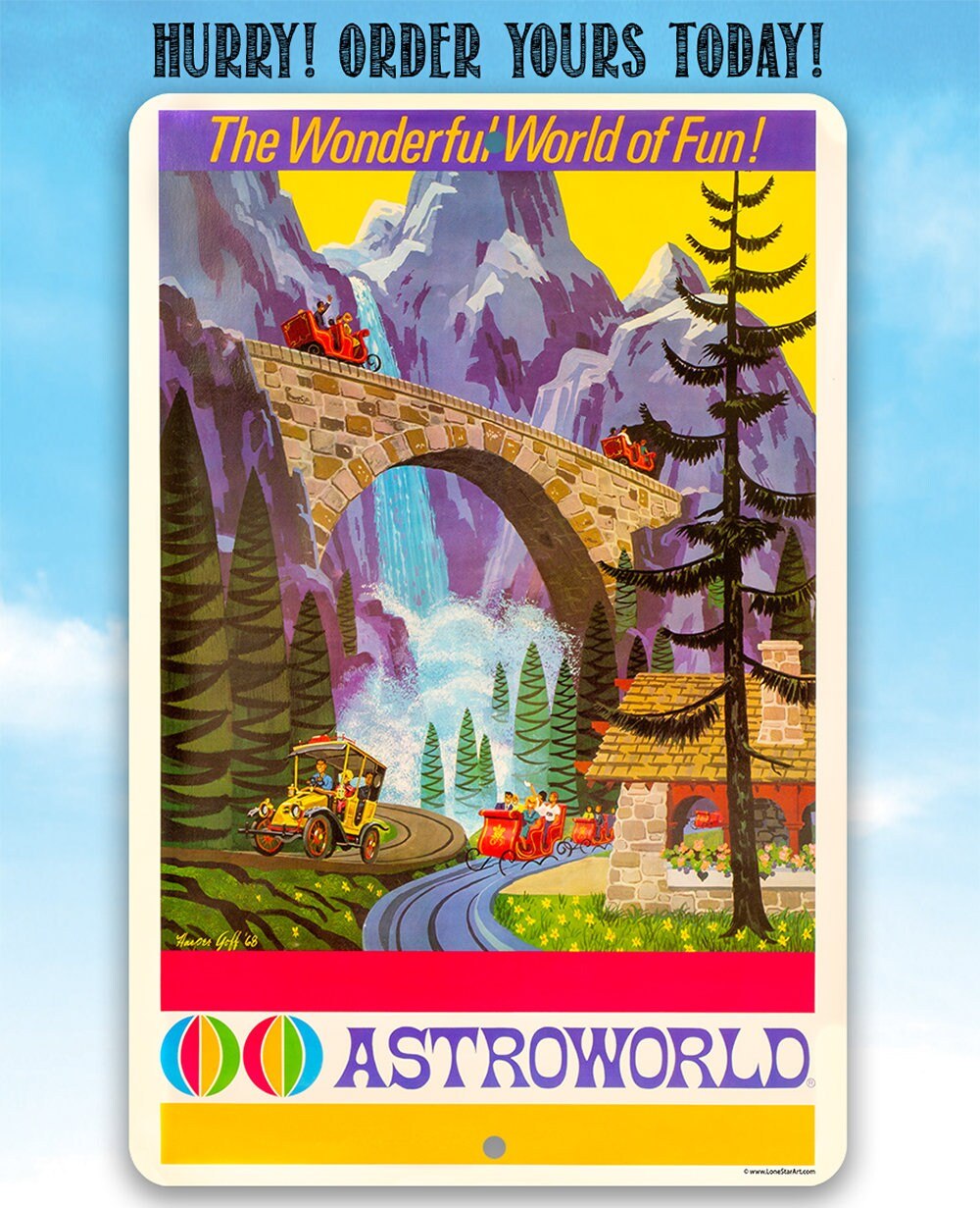AstroWorld Alpine Sleigh Ride - Metal Sign