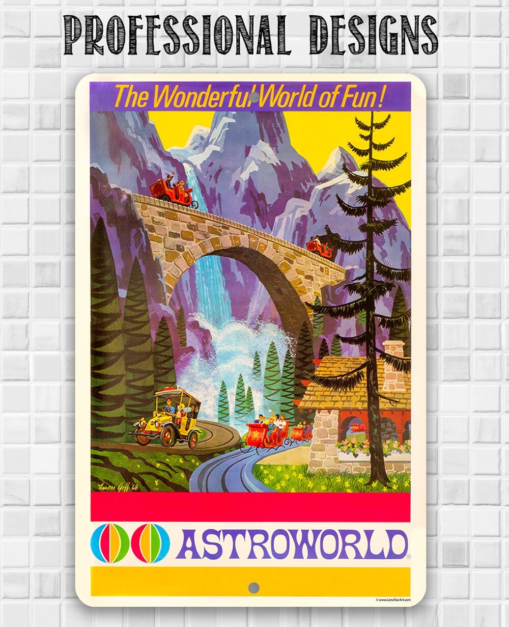 AstroWorld Alpine Sleigh Ride - Metal Sign