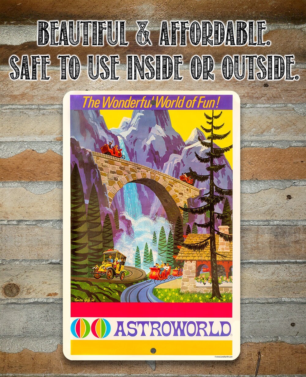 AstroWorld Alpine Sleigh Ride - Metal Sign