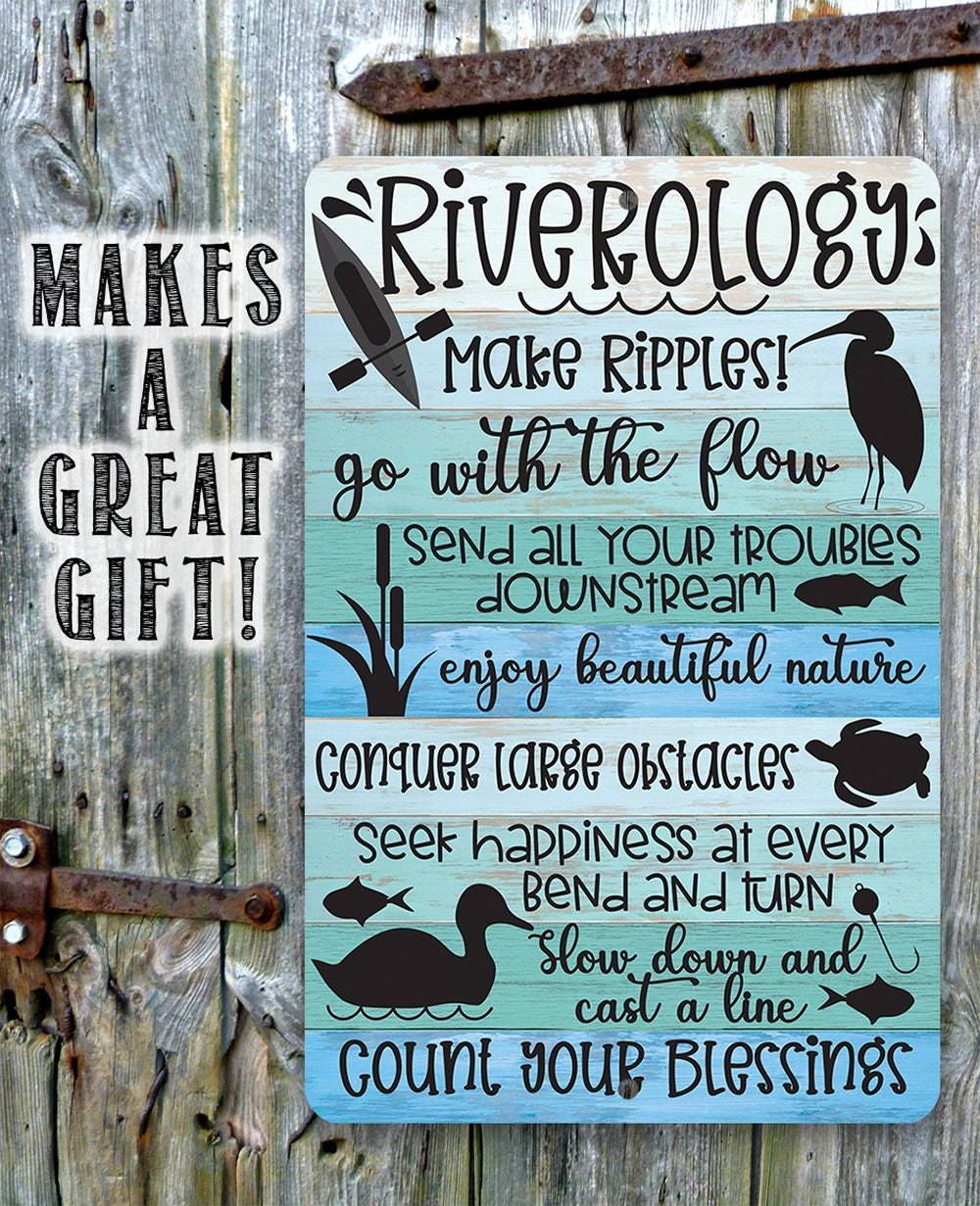 Riverology - Metal Sign