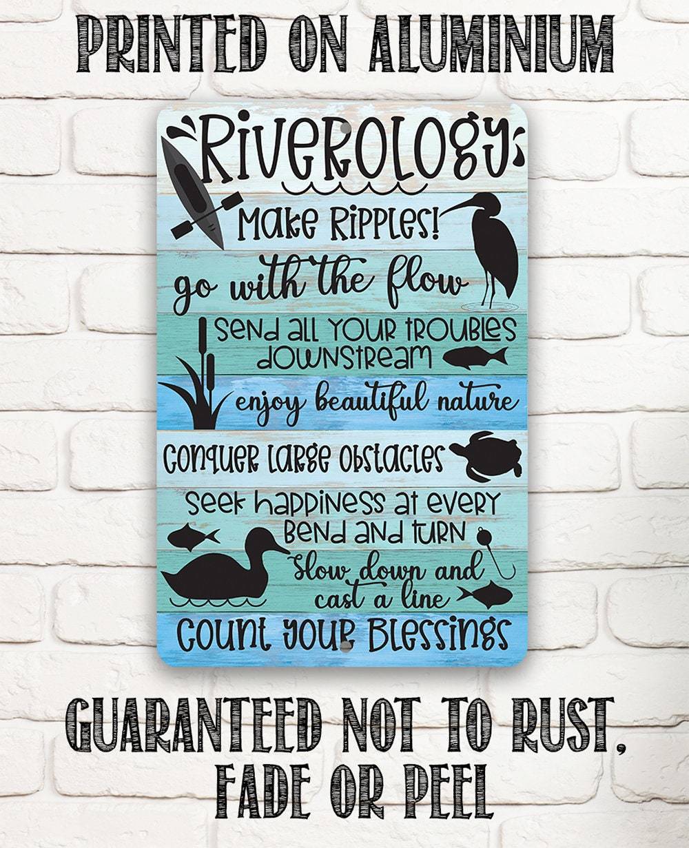 Riverology - Metal Sign