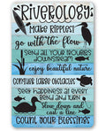 Riverology - Metal Sign