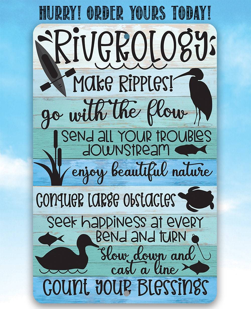 Riverology - Metal Sign