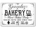 Personalized - Bakery Sign - Metal Sign