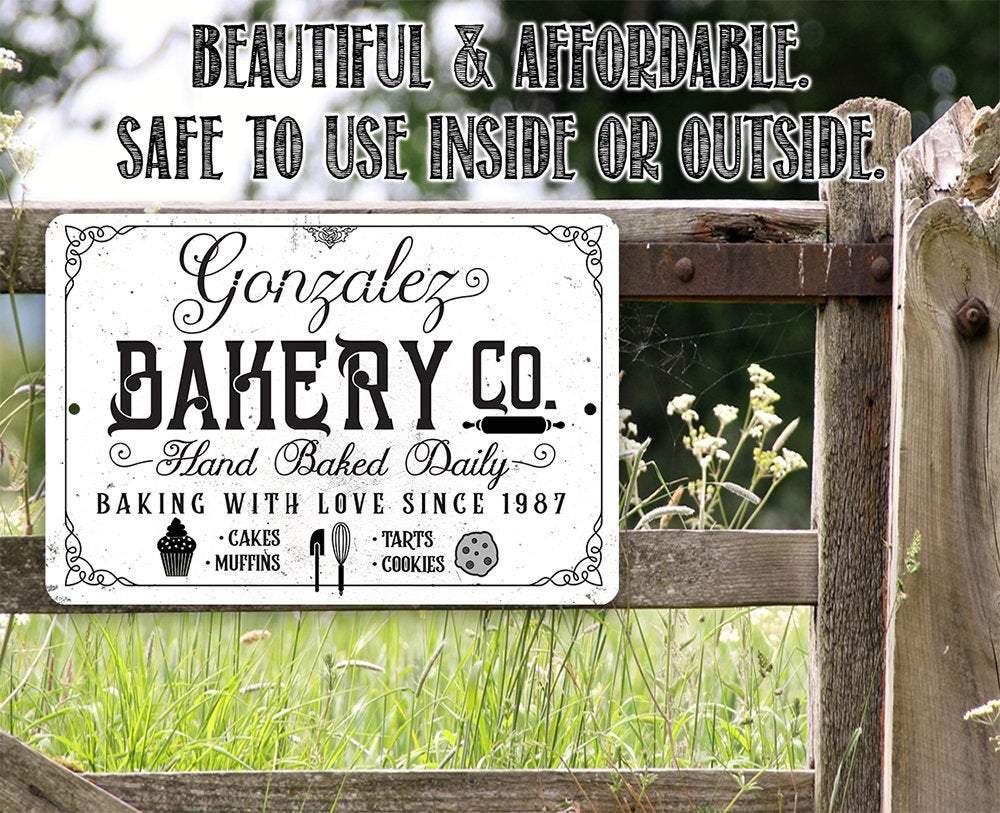 Personalized - Bakery Sign - Metal Sign