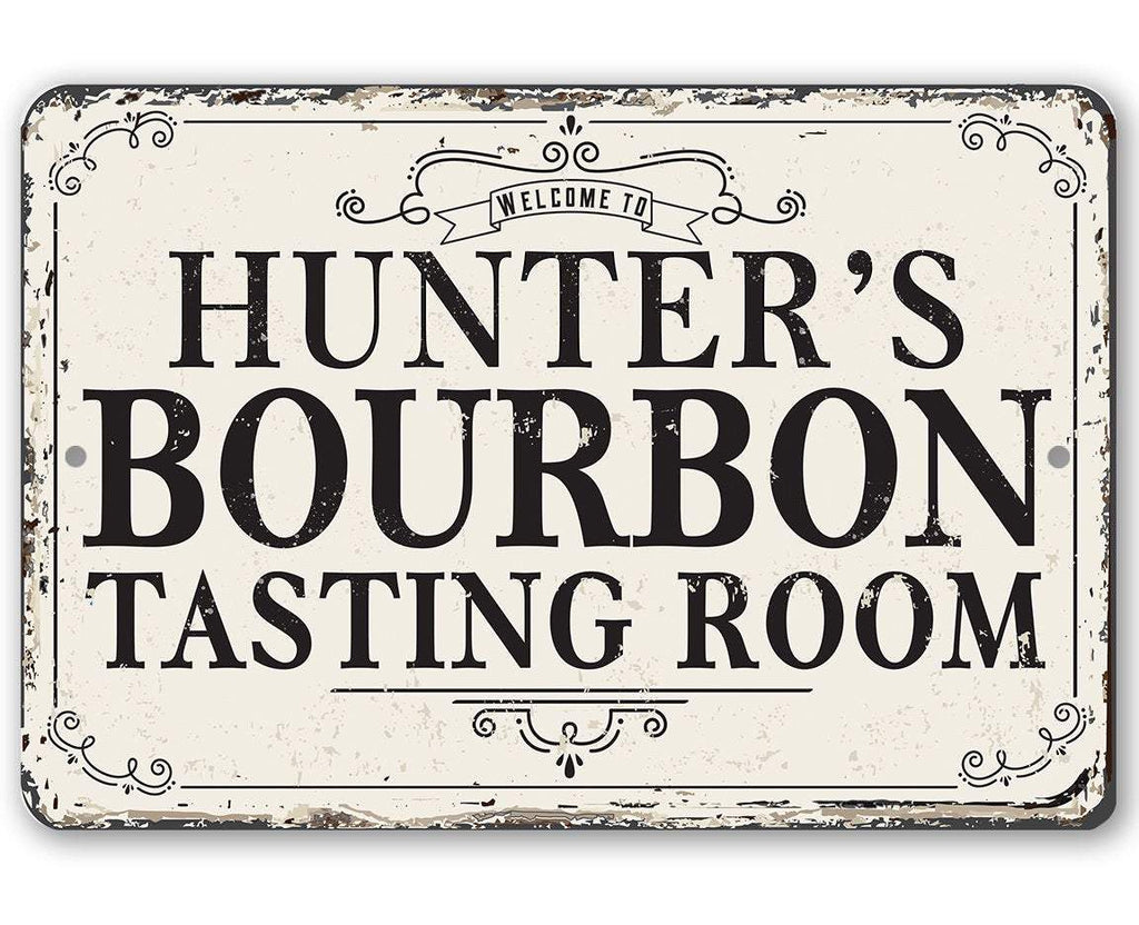 Personalized - Bourbon Tasting Room - Metal Sign