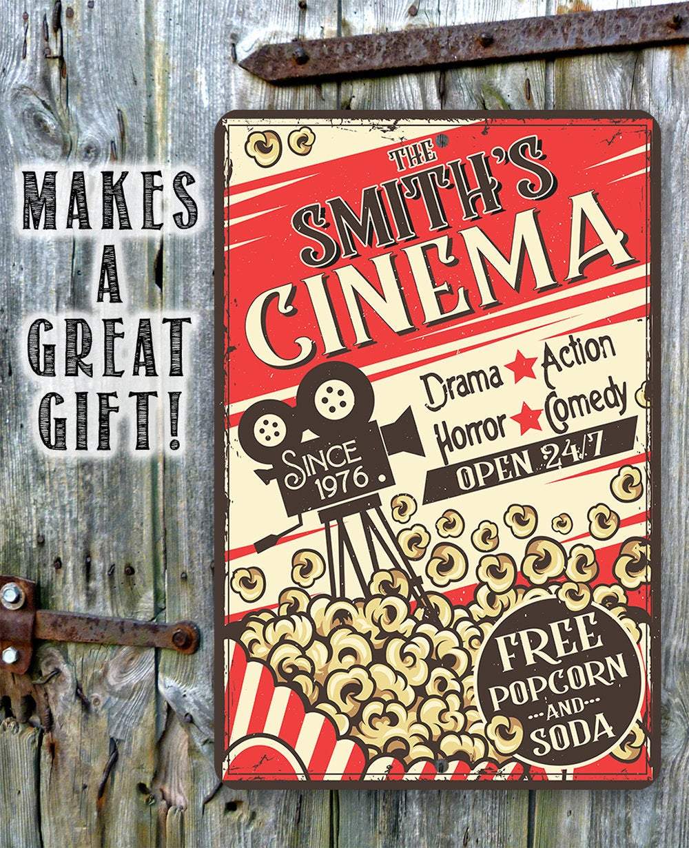 Personalized - Cinema Retro - Metal Sign