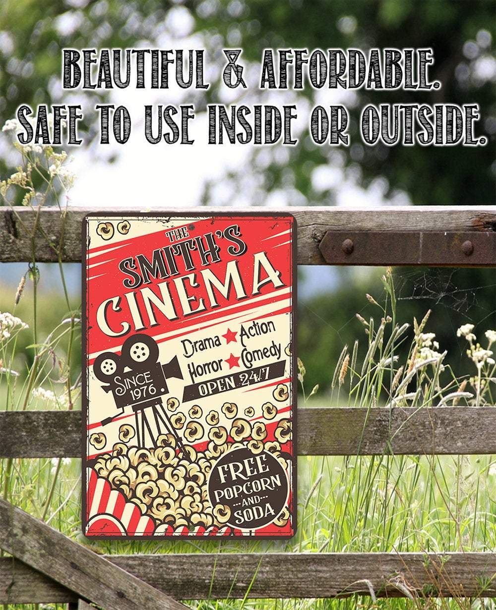 Personalized - Cinema Retro - Metal Sign